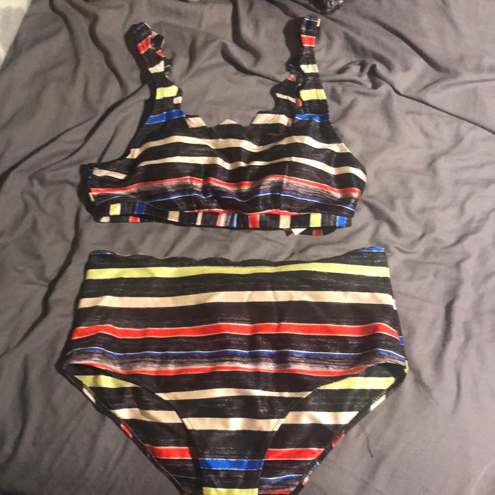 Striped swimsuit